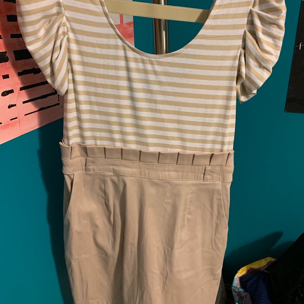 TCEC cream dress. Size large